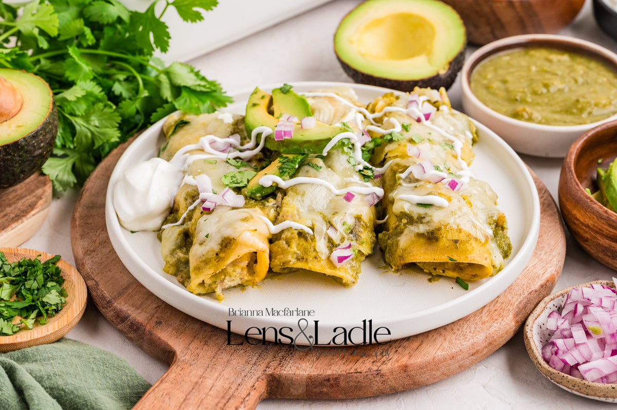 Chicken Chile Verde & Chile Verde Enchiladas- 2 Exclusive Recipes Set