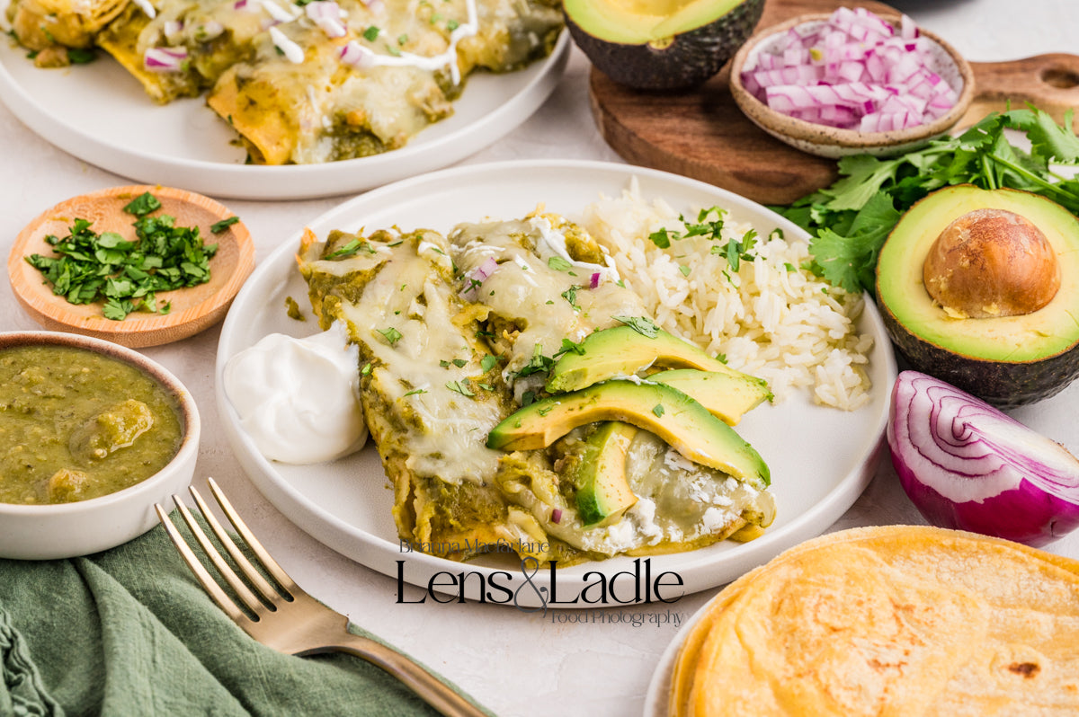 Chicken Chile Verde & Chile Verde Enchiladas- 2 Exclusive Recipes Set