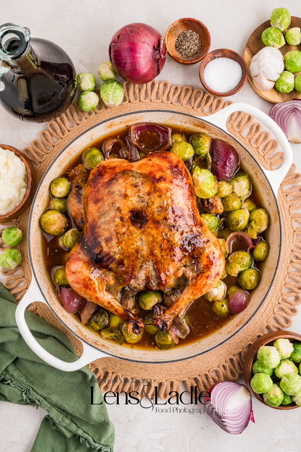 Whole Roasted Balsamic Chicken- Exclusive Recipe Set