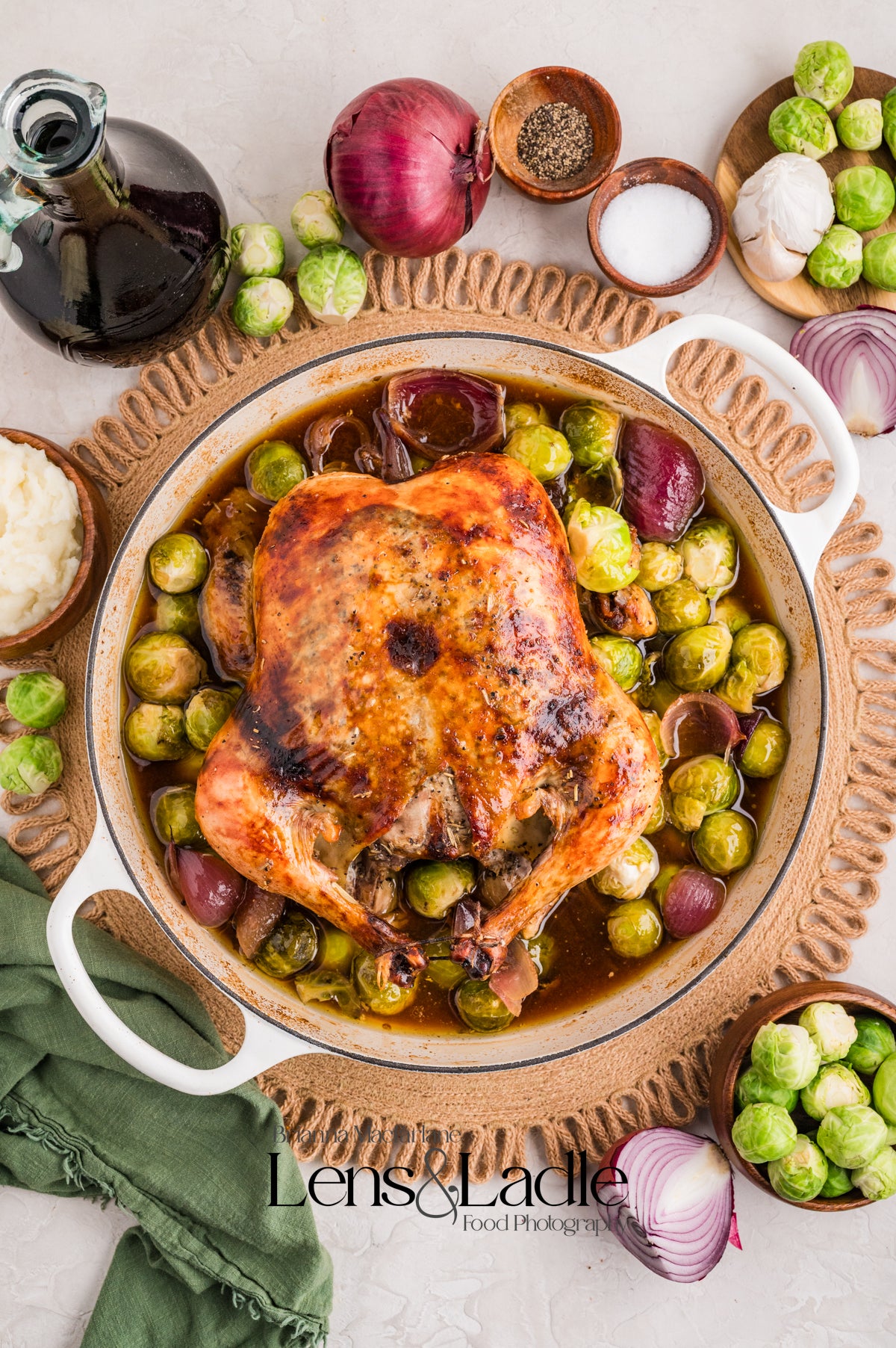 Whole Roasted Balsamic Chicken- Exclusive Recipe Set