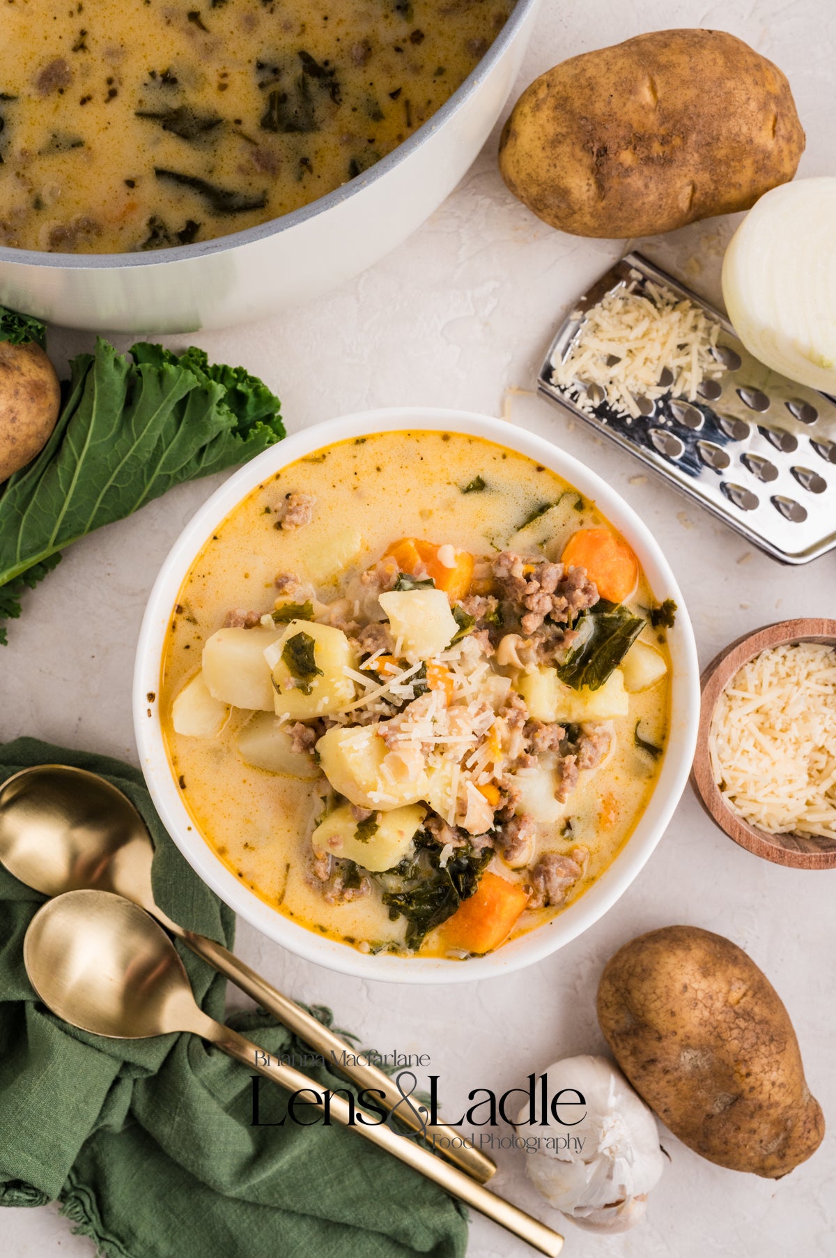 Sausage, Kale, and White Bean Soup- Exclusive Recipe Set