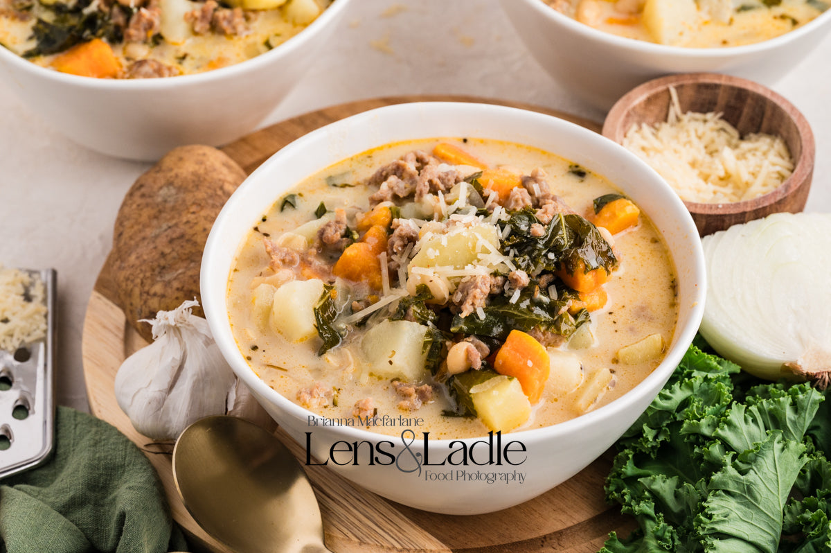 Sausage, Kale, and White Bean Soup- Exclusive Recipe Set
