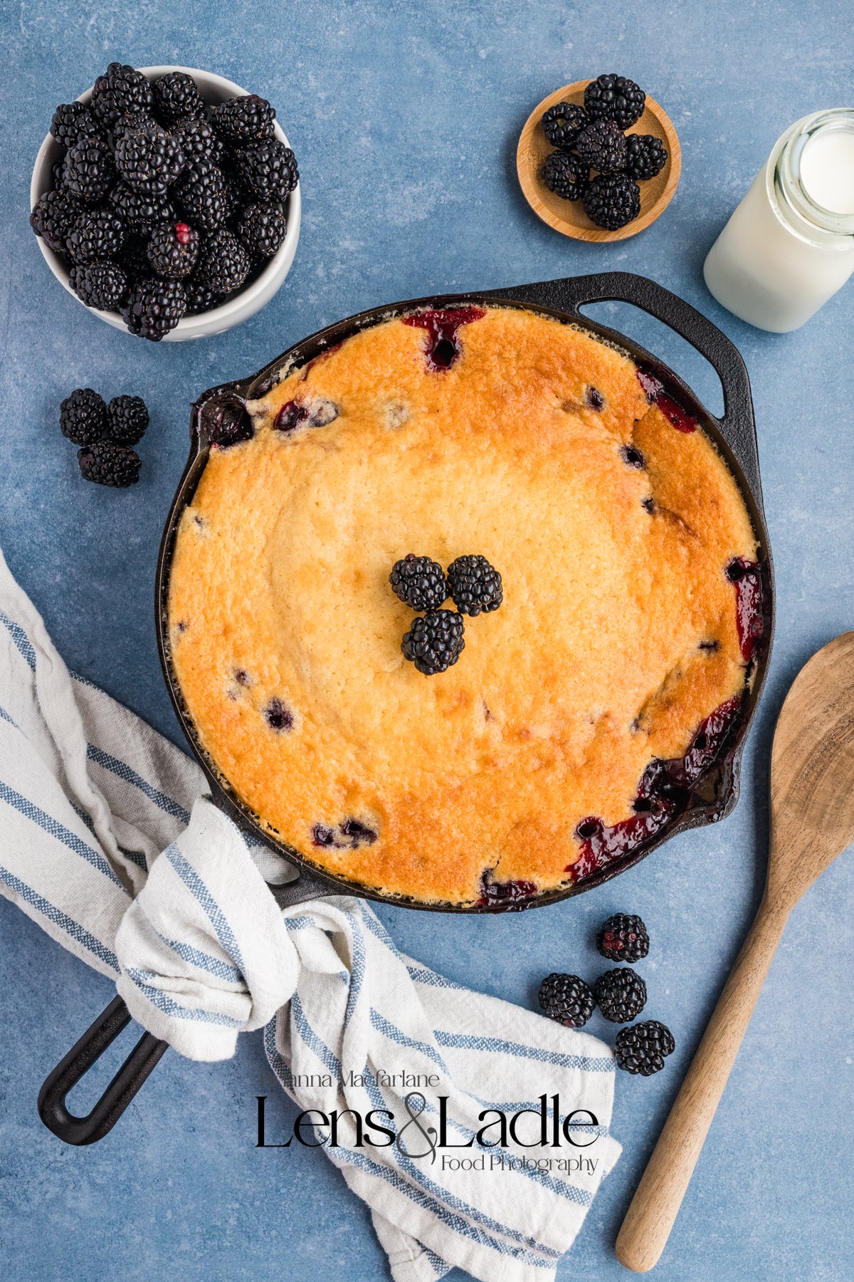 Blackberry Cobbler- Exclusive Recipe Set