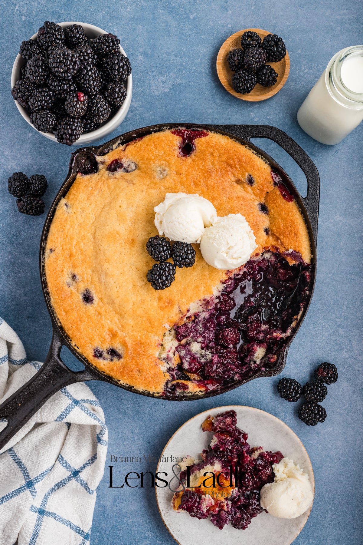 Blackberry Cobbler- Exclusive Recipe Set