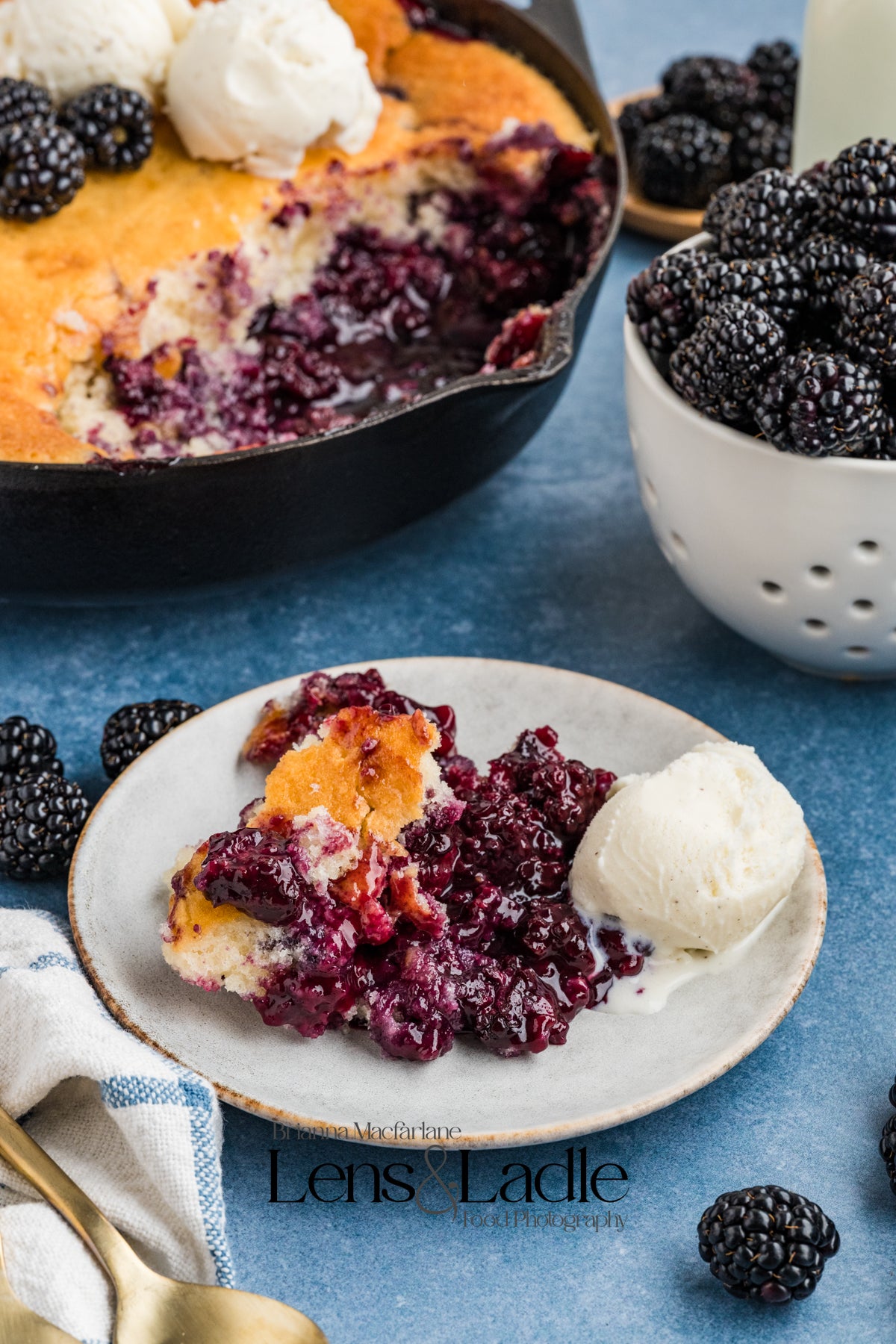 Blackberry Cobbler- Exclusive Recipe Set
