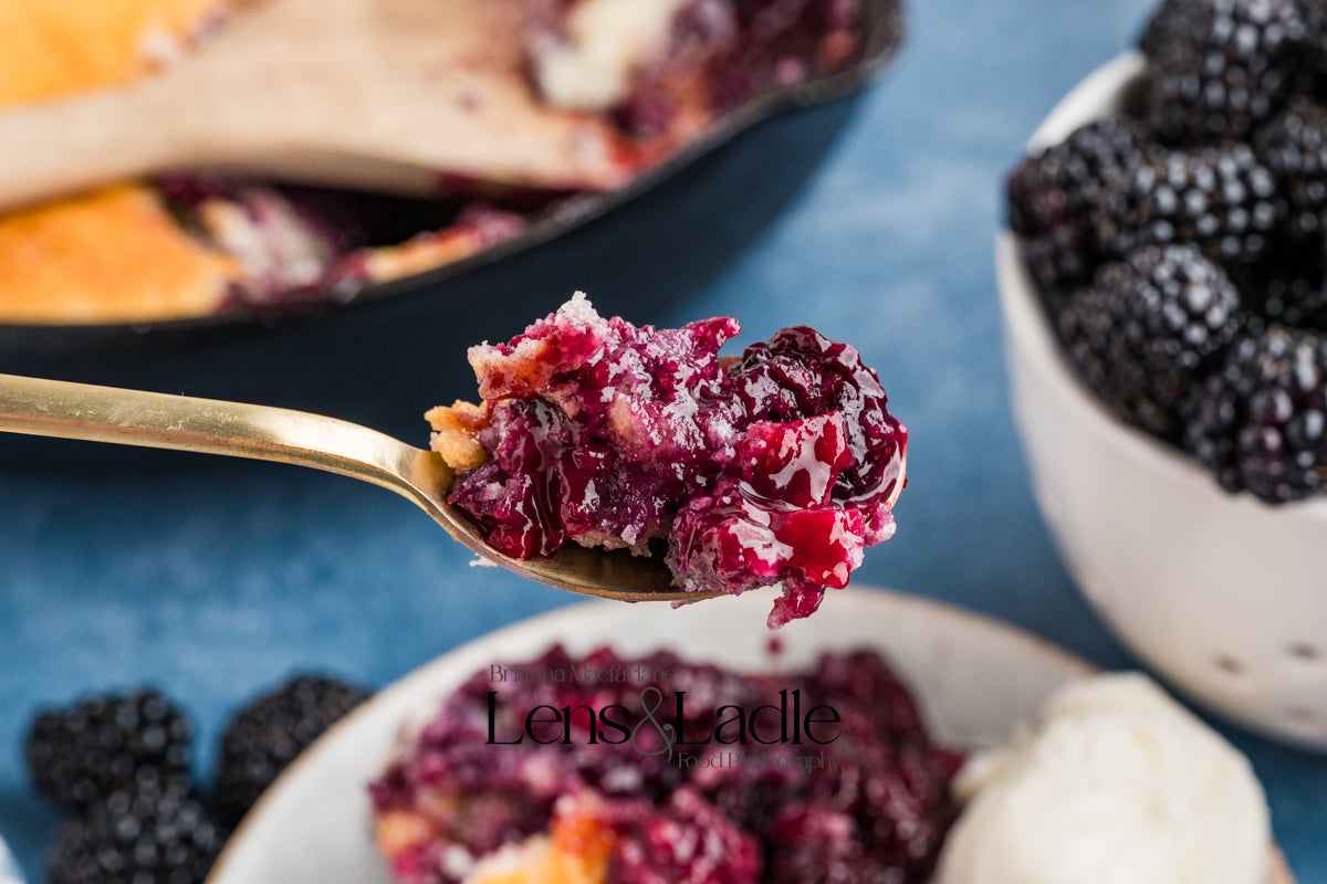 Blackberry Cobbler- Exclusive Recipe Set