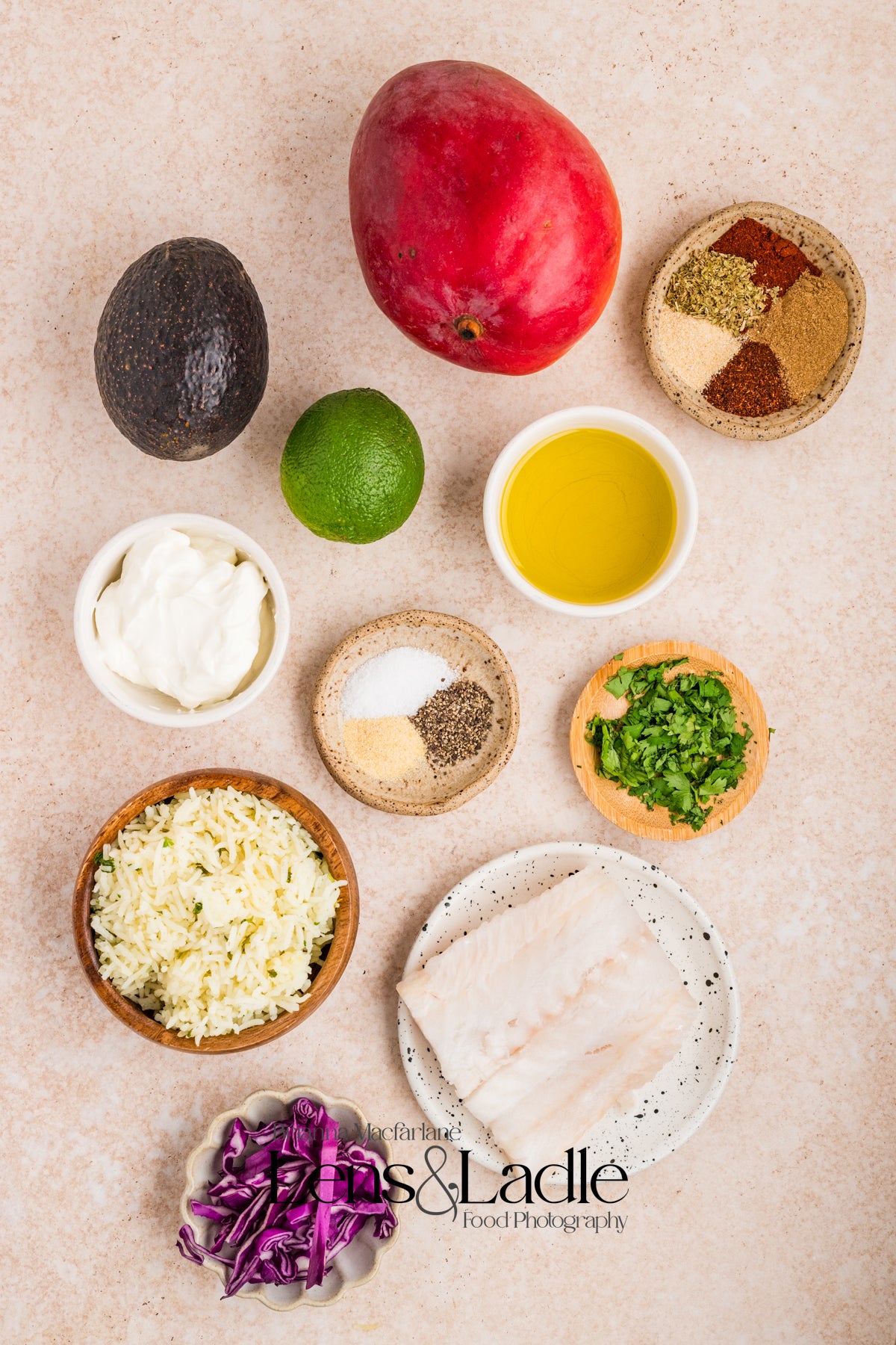 Fish Taco bowls and Cilantro Lime Rice-2 Exclusive Recipe Sets