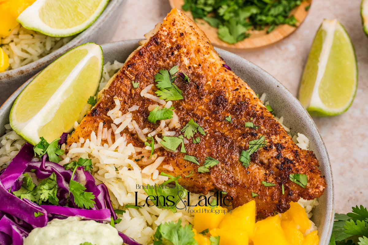 Fish Taco bowls and Cilantro Lime Rice-2 Exclusive Recipe Sets