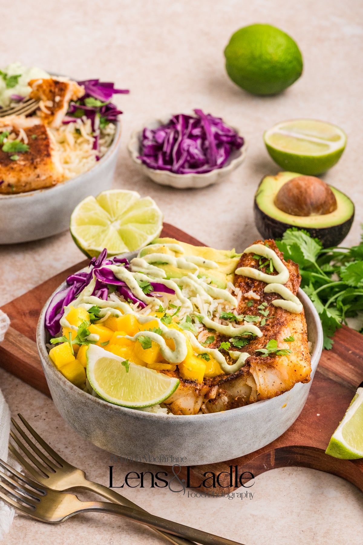 Fish Taco bowls and Cilantro Lime Rice-2 Exclusive Recipe Sets