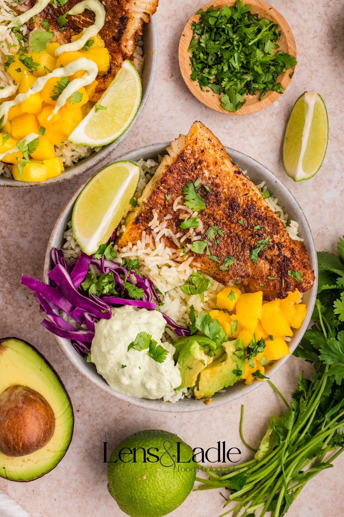 Fish Taco bowls and Cilantro Lime Rice-2 Exclusive Recipe Sets