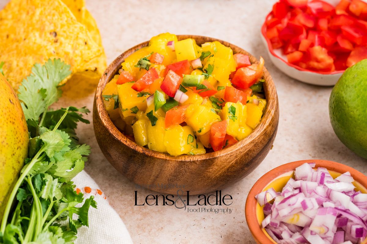 Beer-Battered Fish Tacos (with chipotle crema) and Mango Salsa- 2 exclusive recipes set