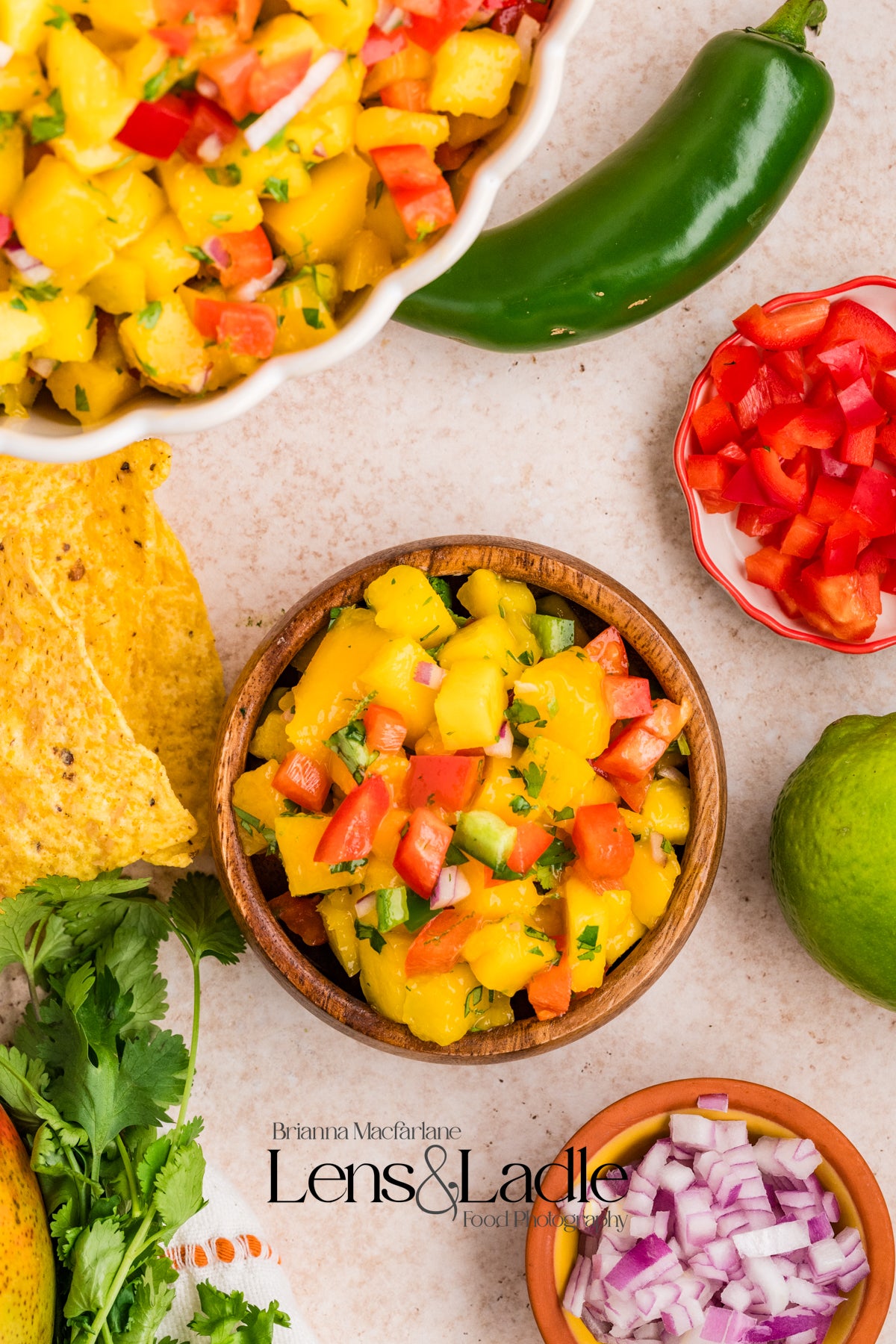 Beer-Battered Fish Tacos (with chipotle crema) and Mango Salsa- 2 exclusive recipes set