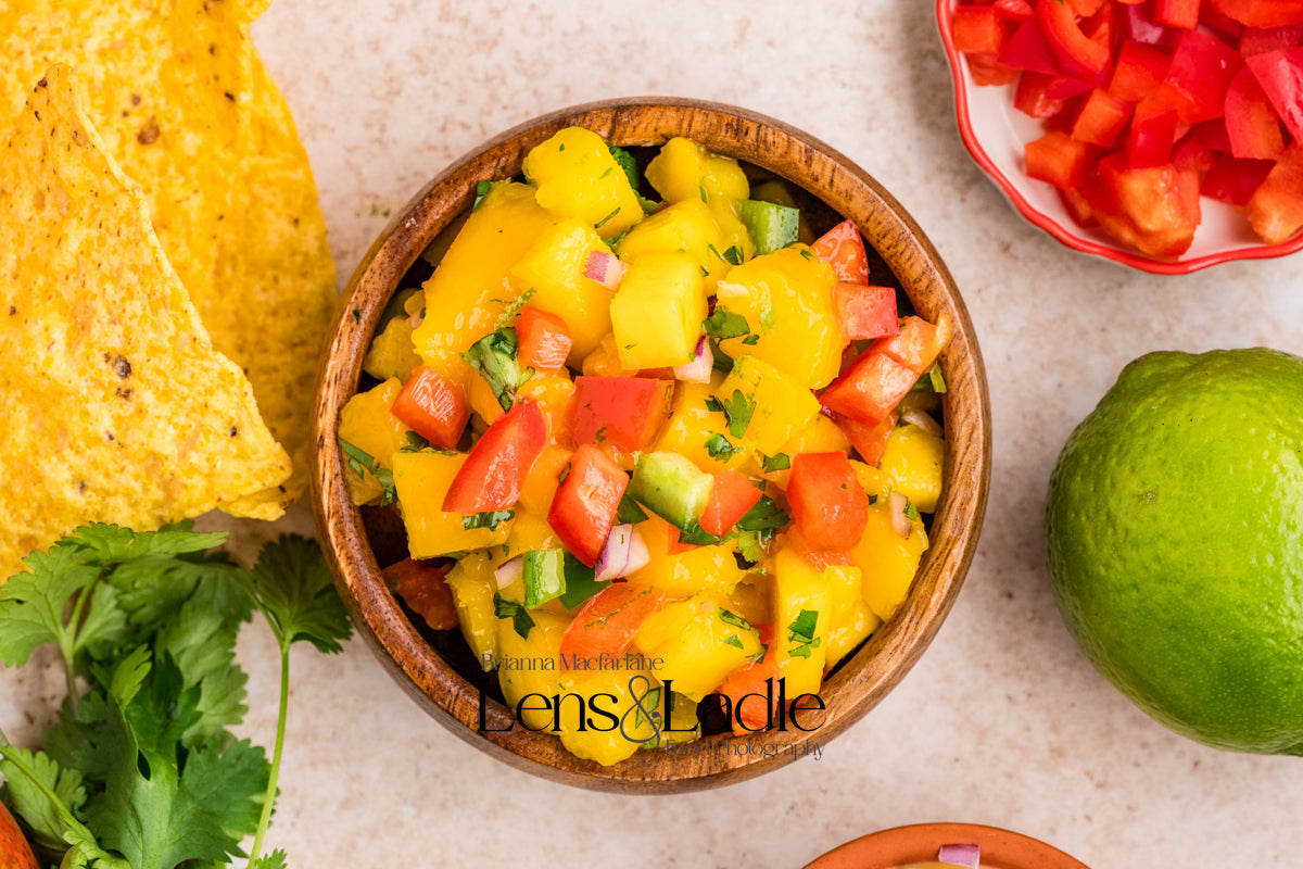 Beer-Battered Fish Tacos (with chipotle crema) and Mango Salsa- 2 exclusive recipes set