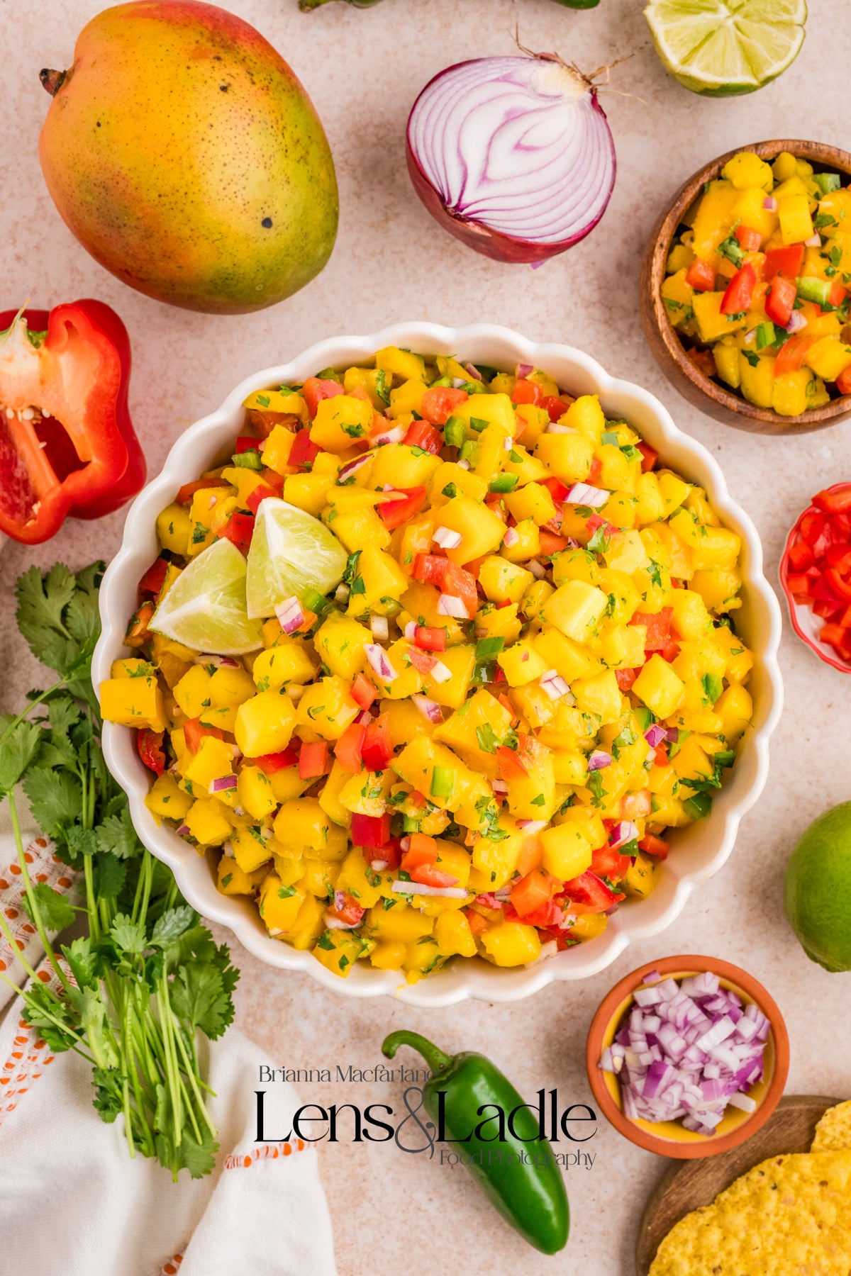 Beer-Battered Fish Tacos (with chipotle crema) and Mango Salsa- 2 exclusive recipes set