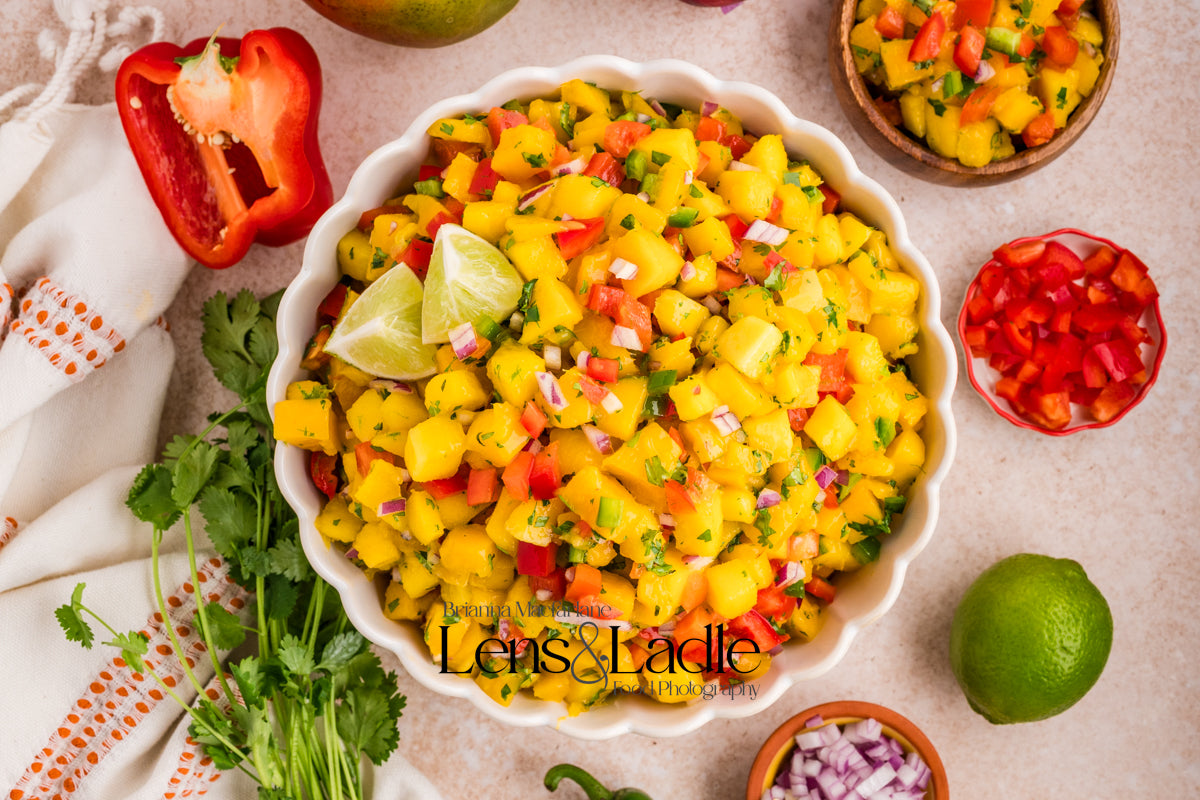 Beer-Battered Fish Tacos (with chipotle crema) and Mango Salsa- 2 exclusive recipes set